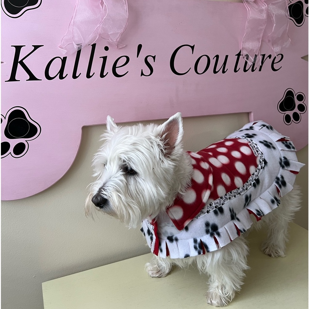 Designer Handmade Fleece Jacket with Collar.